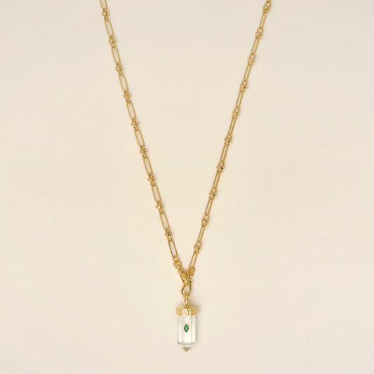 Necklace Amuleto Pendant Vert-Onyx