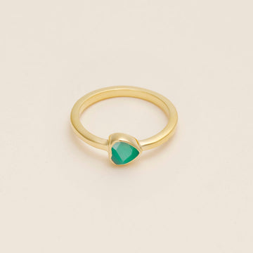 Ring Mini Coeur Bague Labradorite