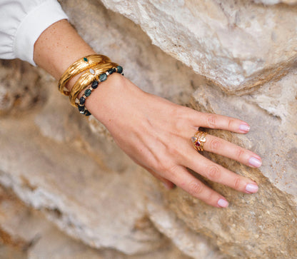 Ring Mini Coeur Bague Quartz-Citron