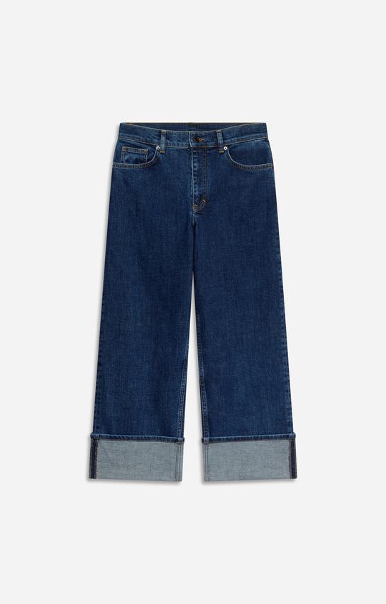 Vanessa Bruno Women's High-Waist Straight Leg Structured Denim Jeans -  Blue Royal