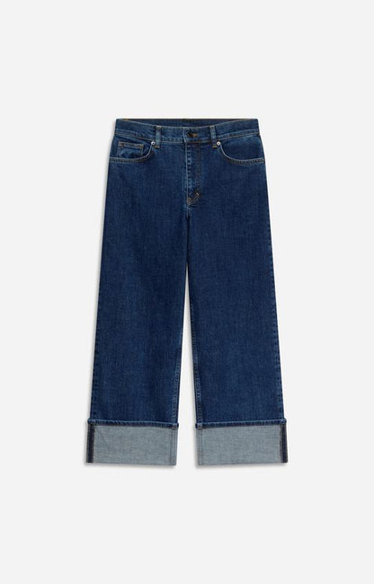 Vanessa Bruno Women's High-Waist Straight Leg Structured Denim Jeans -  Blue Royal
