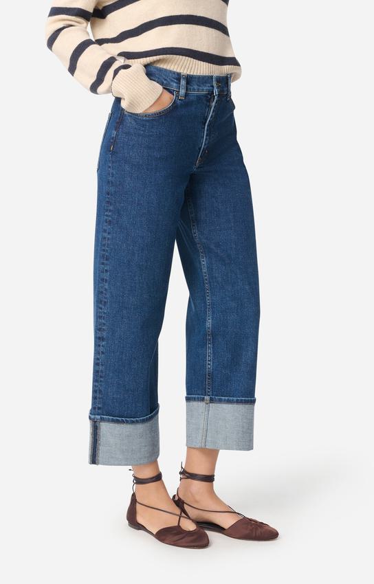 Vanessa Bruno Women's High-Waist Straight Leg Structured Denim Jeans -  Blue Royal