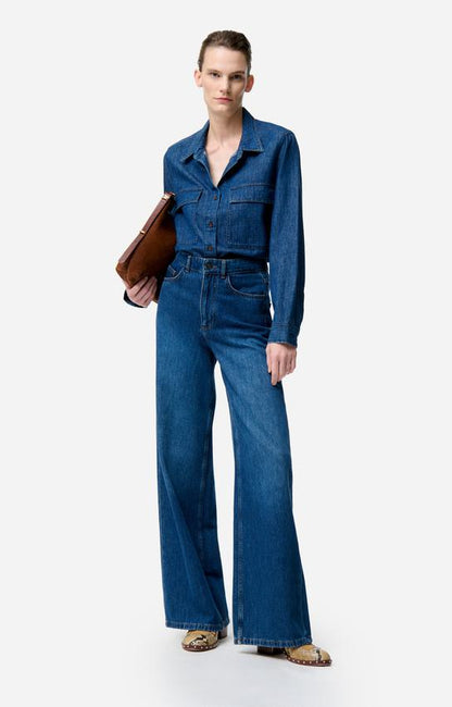 Denim Shirt 1hva28-v09174 Royal