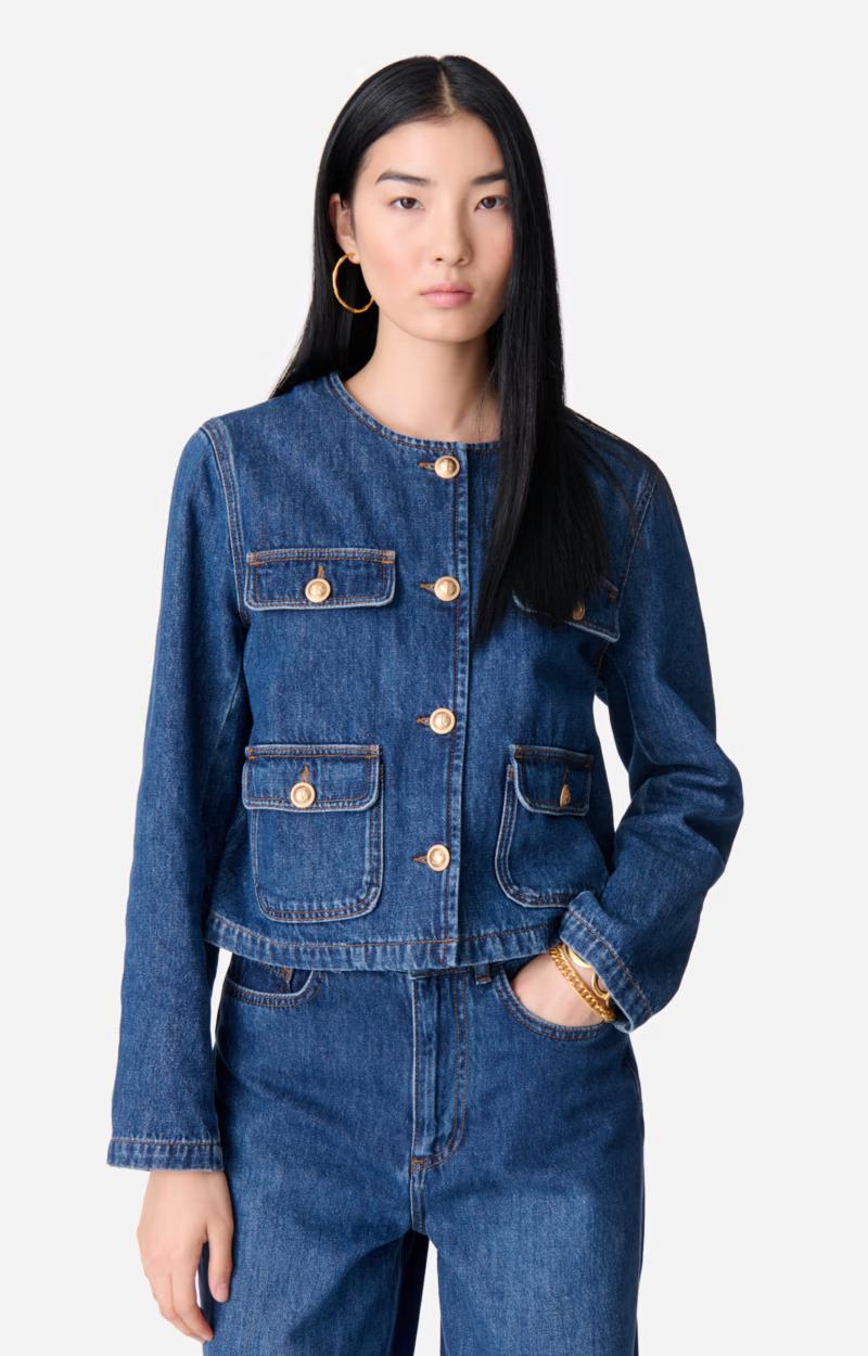 Denim Jacket Deana 3eva66-v02712 Royal