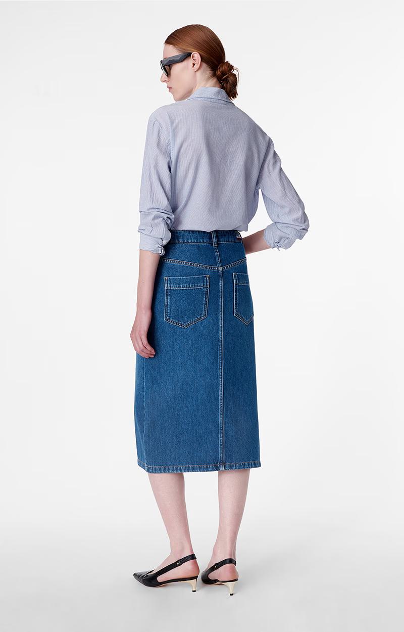 Denim Skirt Bastia 3eva66-v07004 Royal