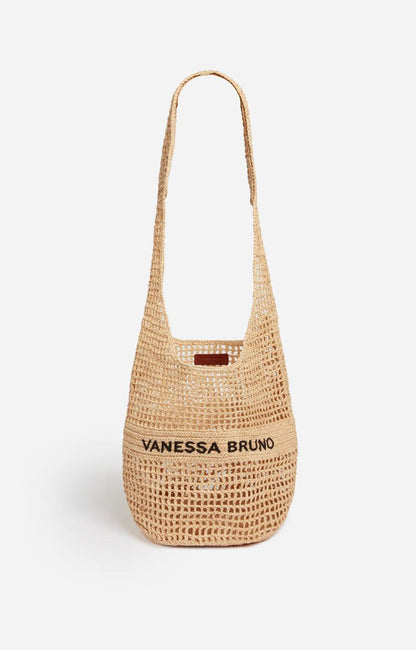 Women's Classic Beach Tote Bag Raffia - Sable-Noir