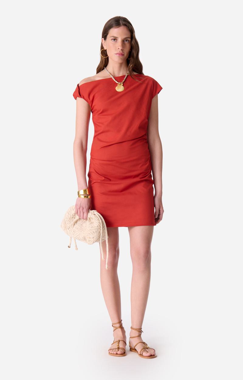 Dress 4eva69-v08798 Brique