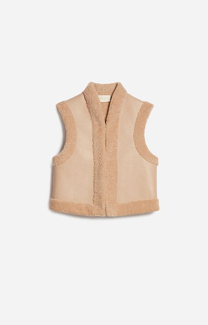 Gilet 4hva41-v02707 Biscuit
