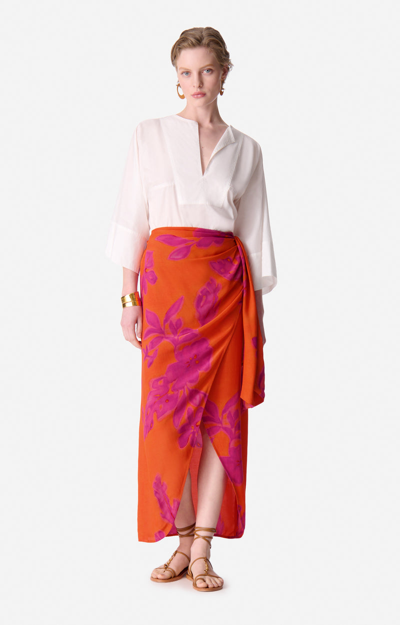 Skirt 5eva86-v07732 Orange