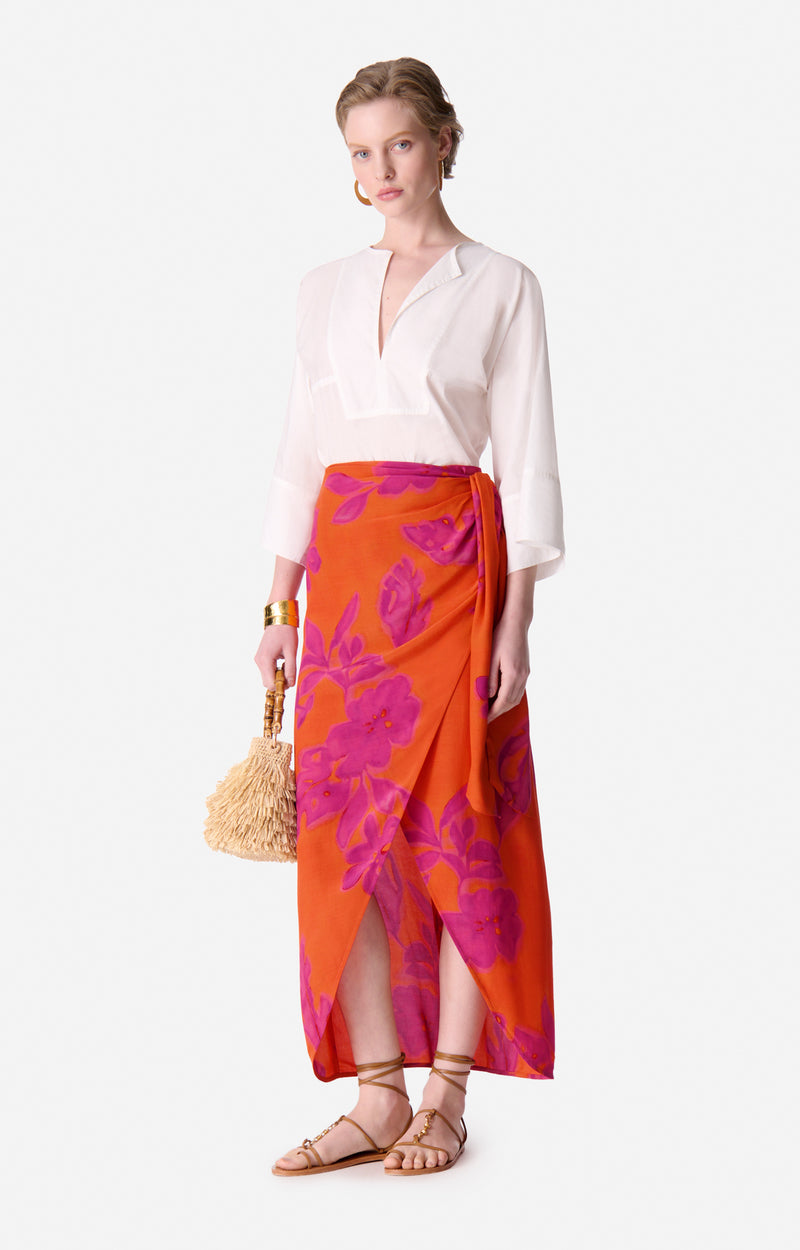 Skirt 5eva86-v07732 Orange