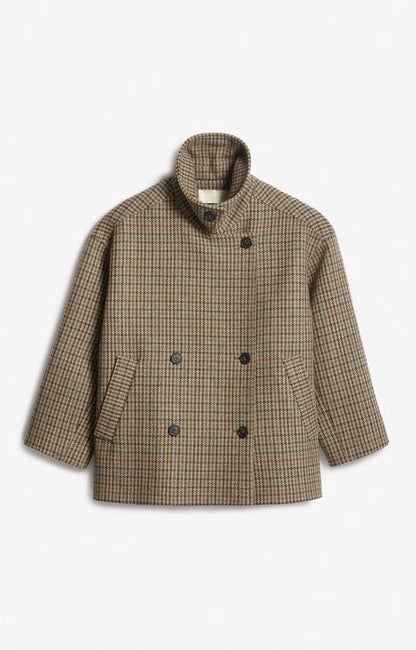 Vanessa Bruno | Ferman Oversized Pea Coat - Multicolour Wool Multicolore