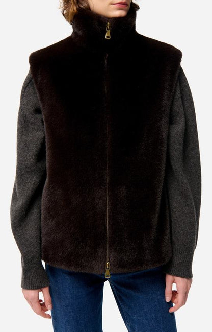 Gilet 5hva39-v03743 Brun