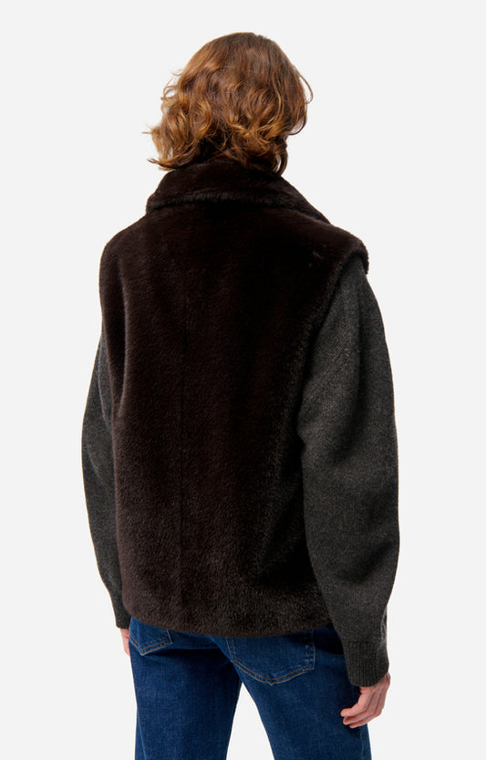 Gilet 5hva39-v03743 Brun