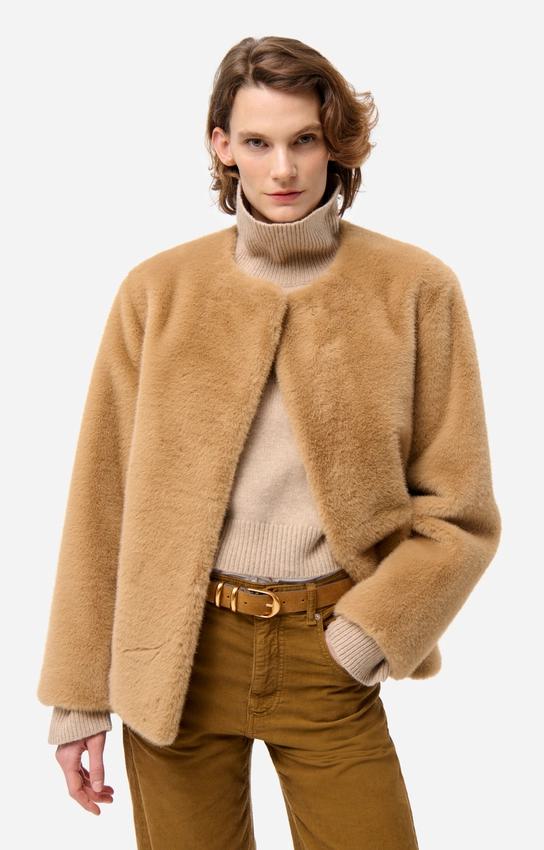 Coat 5hva39-v03744 Beige