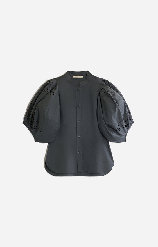 Women's Button-Down Blouse 100 Percent Cotton Poplin - Orage