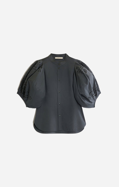 Women's Button-Down Blouse 100 Percent Cotton Poplin - Orage