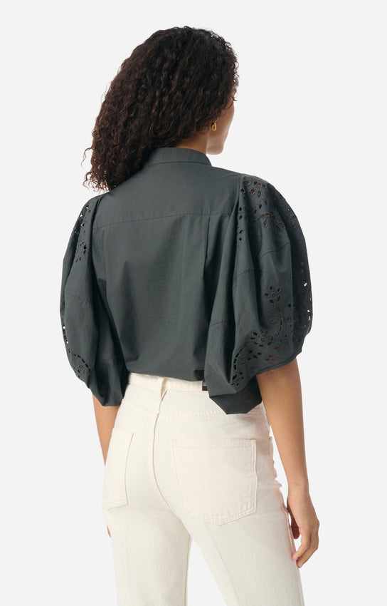 Women's Button-Down Blouse 100 Percent Cotton Poplin - Orage