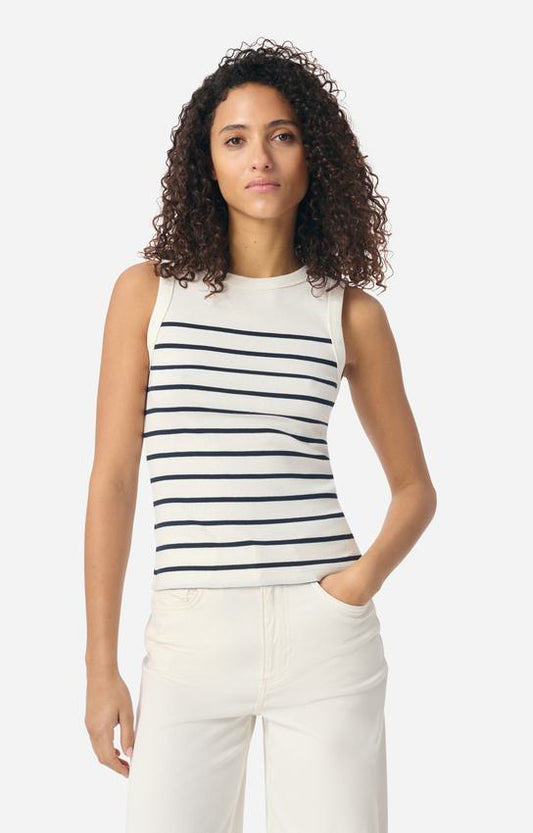 Blouse 6evb05-v13745 Ecru-Marine