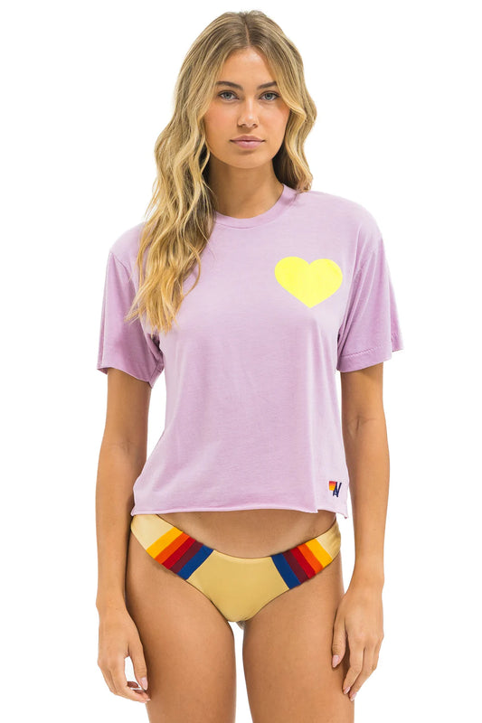 Tshirt Wtcht Mauve-Neon-Yellow