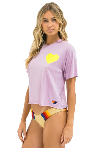 Tshirt Wtcht Mauve-Neon-Yellow