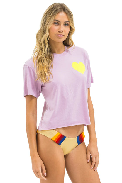 Tshirt Wtcht Mauve-Neon-Yellow