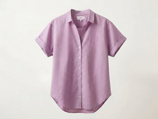 Xirena | Channing Shirt in - Lightweight Cotton Poplin Lilac-Petal