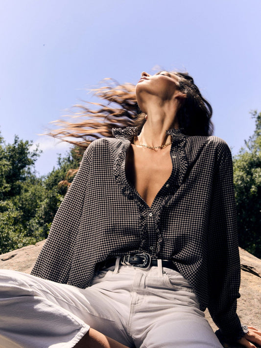 Shirt Amelie Shirt Black-Pepper