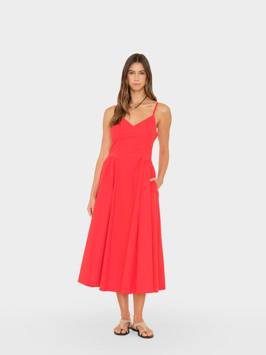 Dress Bardot Dress Red-Flash