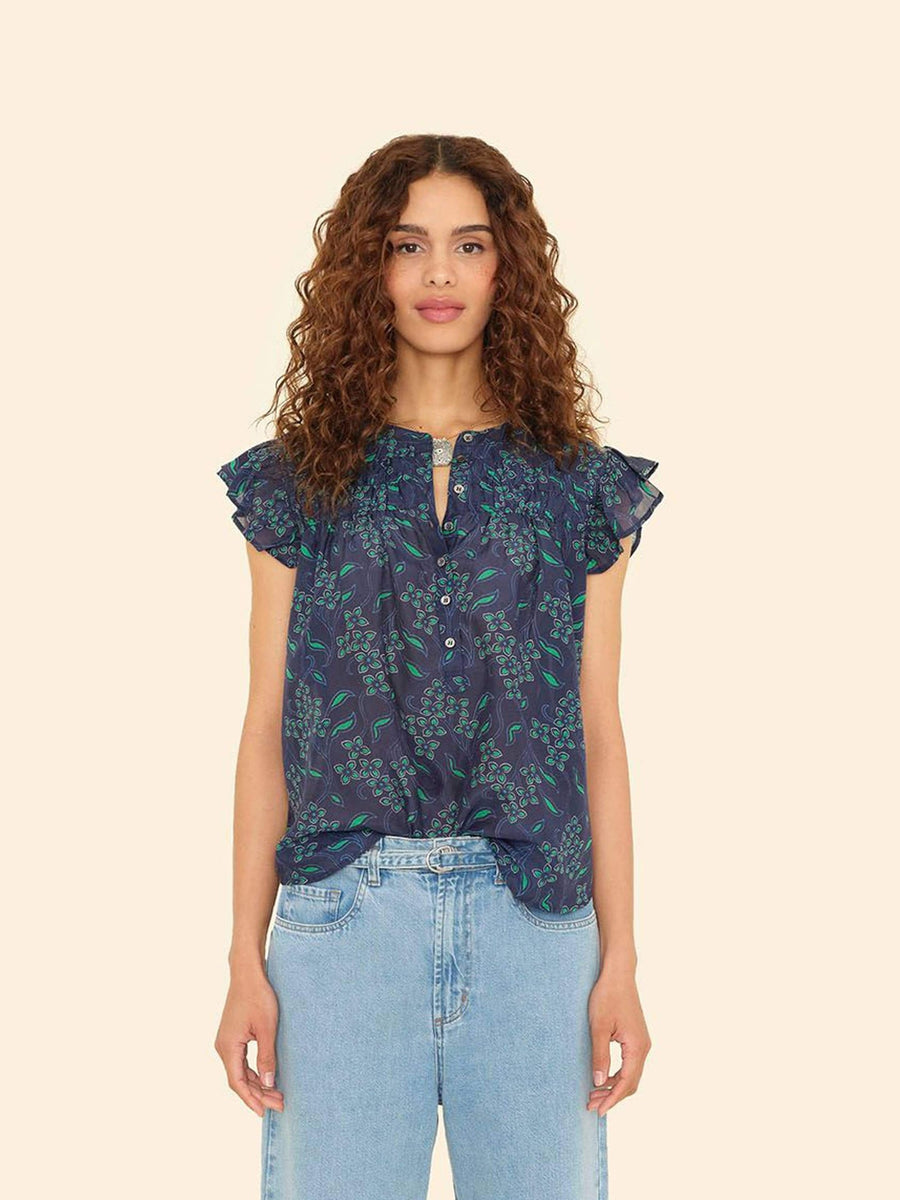 Blouse X5wlp000 Bria Top Navy-Green