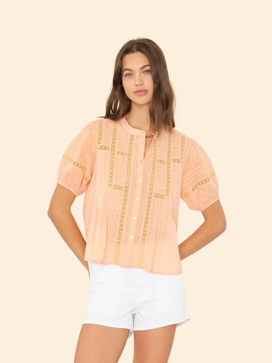Blouse Claudia Shirt Soft-Peach