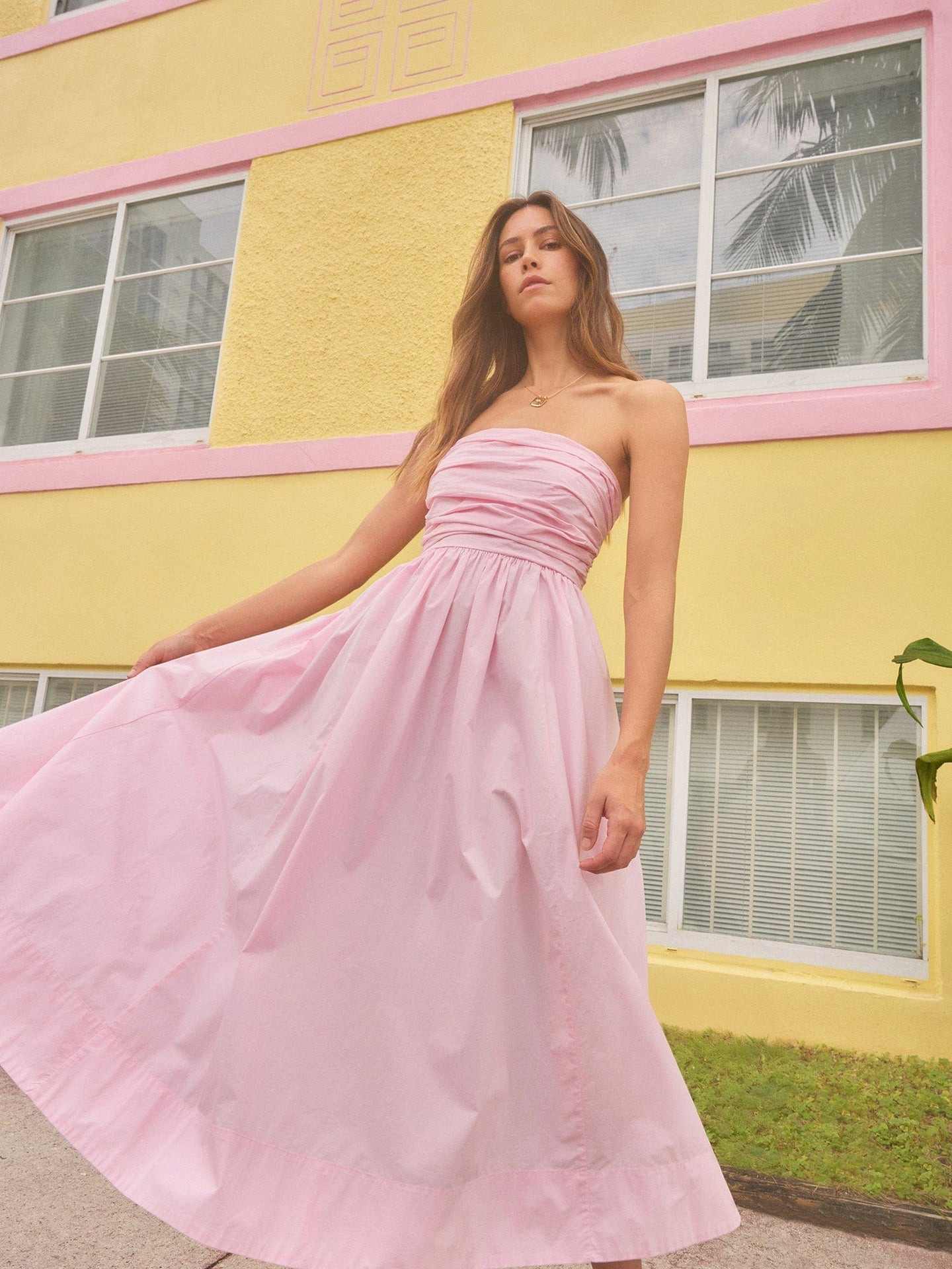 Dress Clea Dress Gloss-Pink