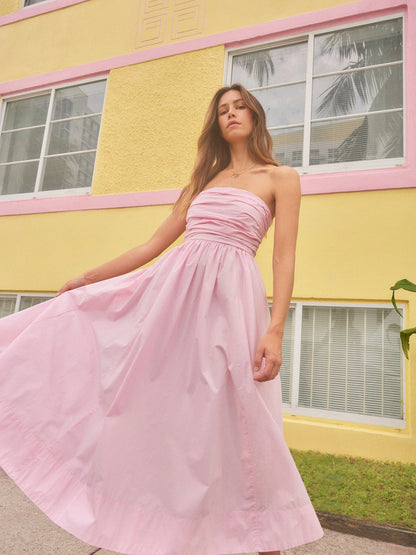 Dress Clea Dress Gloss-Pink