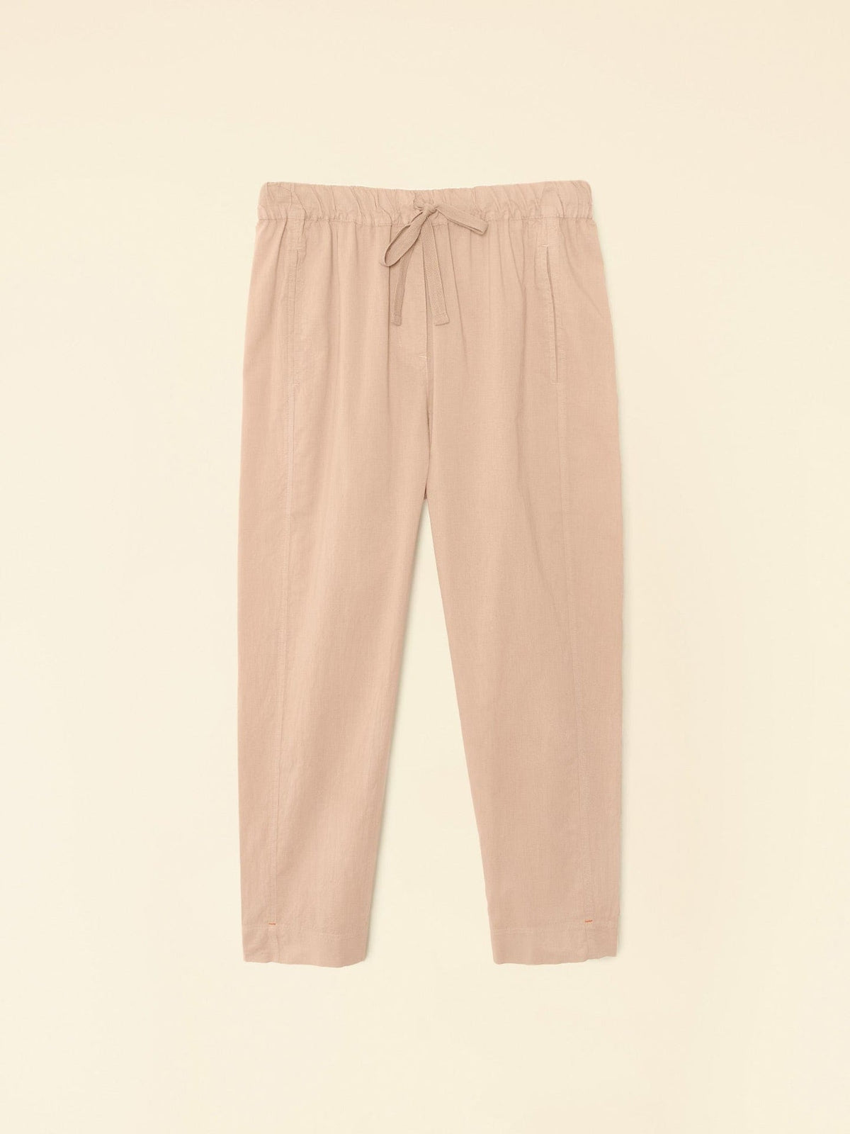 XIRENA | Draper Pant - Beige Cotton Poplin Sand-Dollar