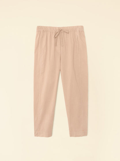 XIRENA | Draper Pant - Beige Cotton Poplin Sand-Dollar