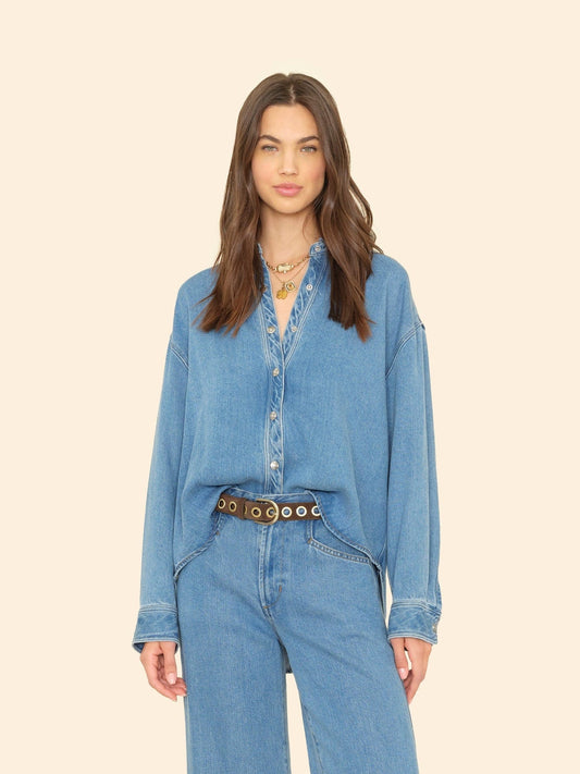 Denim Shirt Gia X5lid001 Voyage-Blue