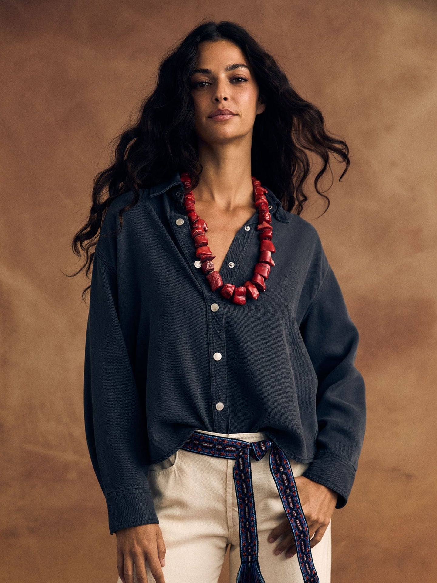 Denim Shirt Gia X5lwd001 Almost-Black