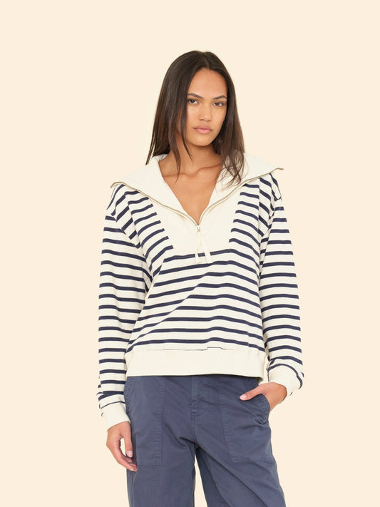 Sweatshirt Kat Sweatshirt Natural-Stripe