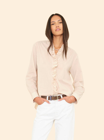 Blouse Kayde Shirt Parchment
