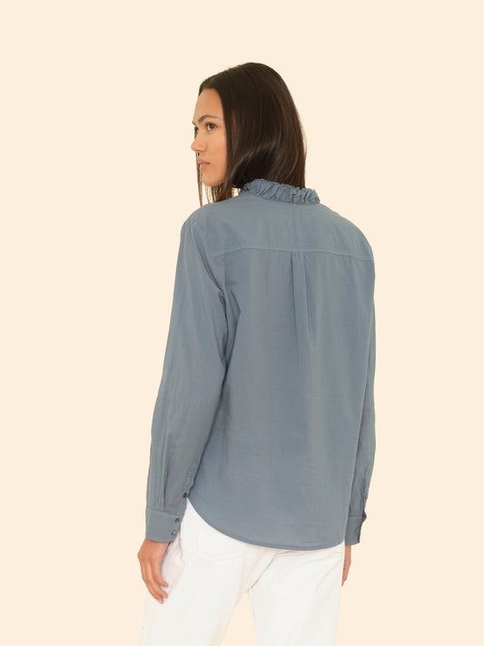 Blouse Kayde Shirt Steely-Blue