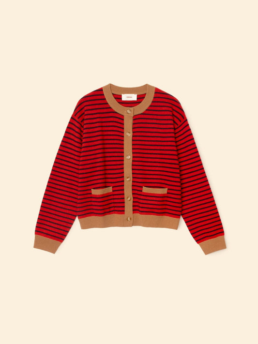 Cardigan Lillian Cardigan Red-Stripe