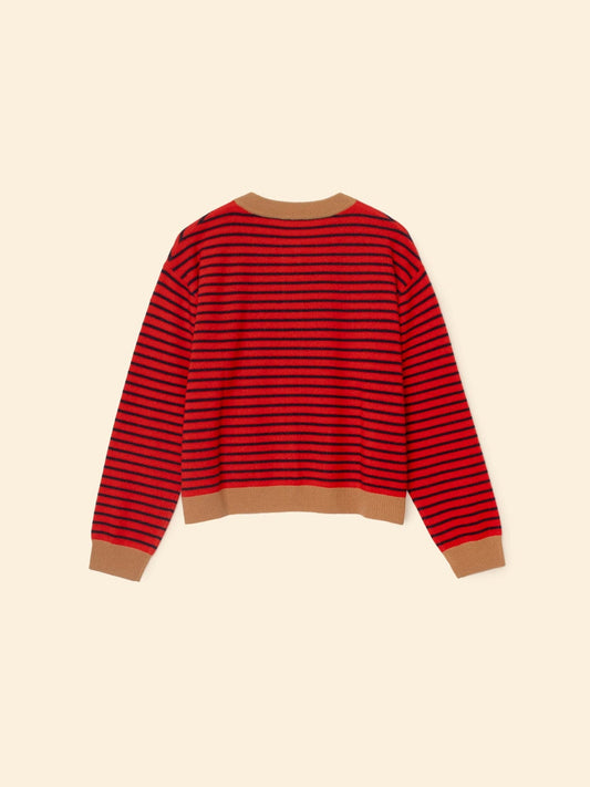 Cardigan Lillian Cardigan Red-Stripe