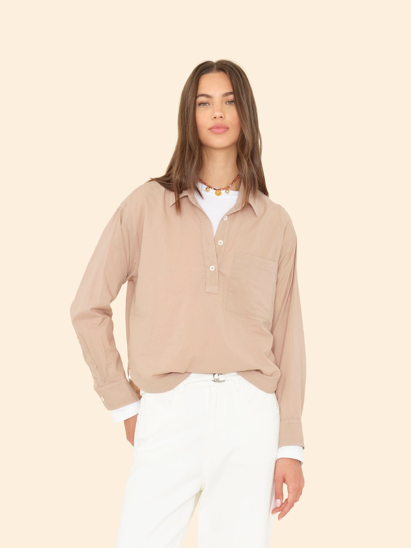 Shirt X5ctp017 Lynden Top Sand-Dollar