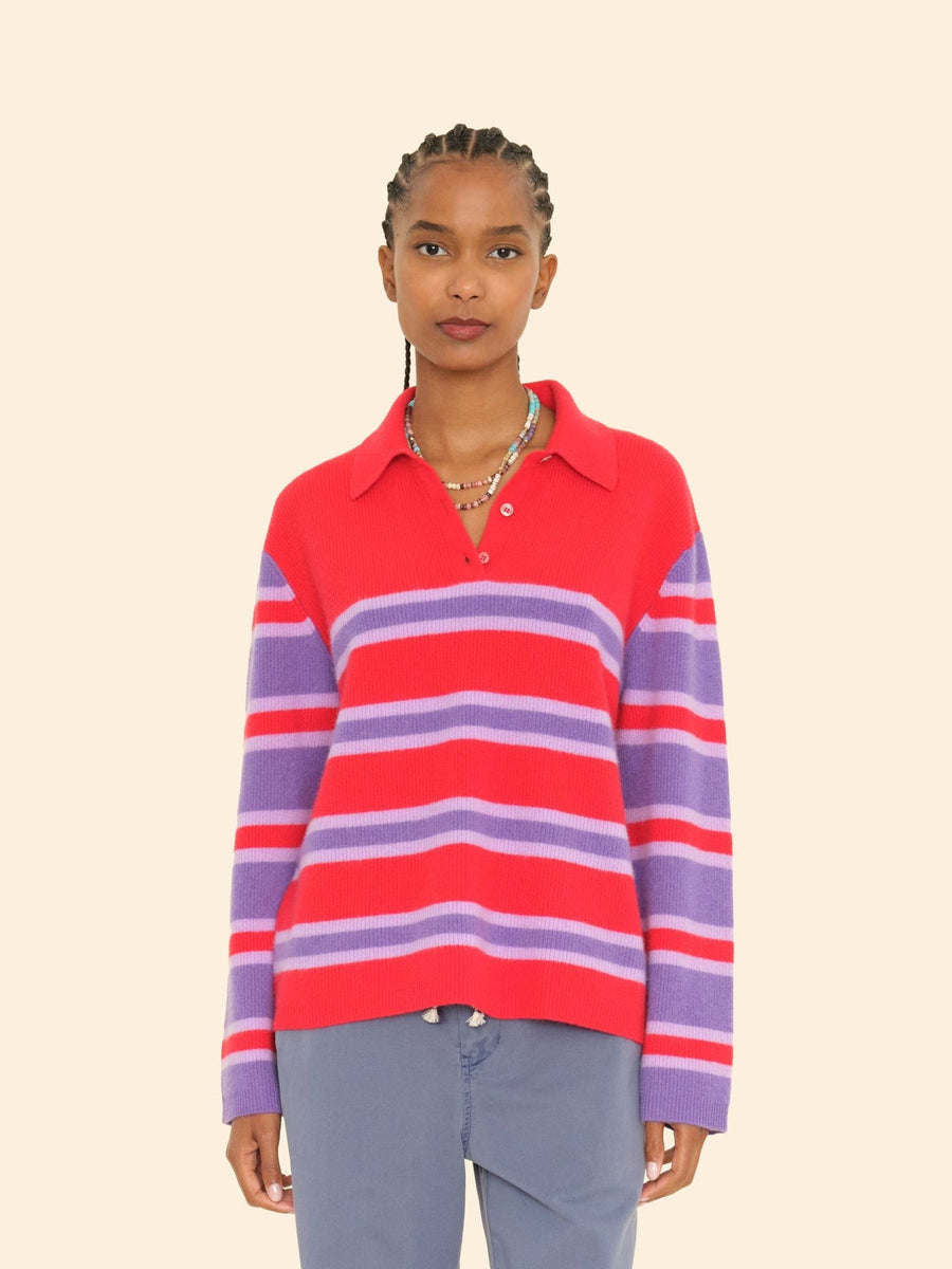 Pullover X9mrs005 Maude Sweater Red-Petals