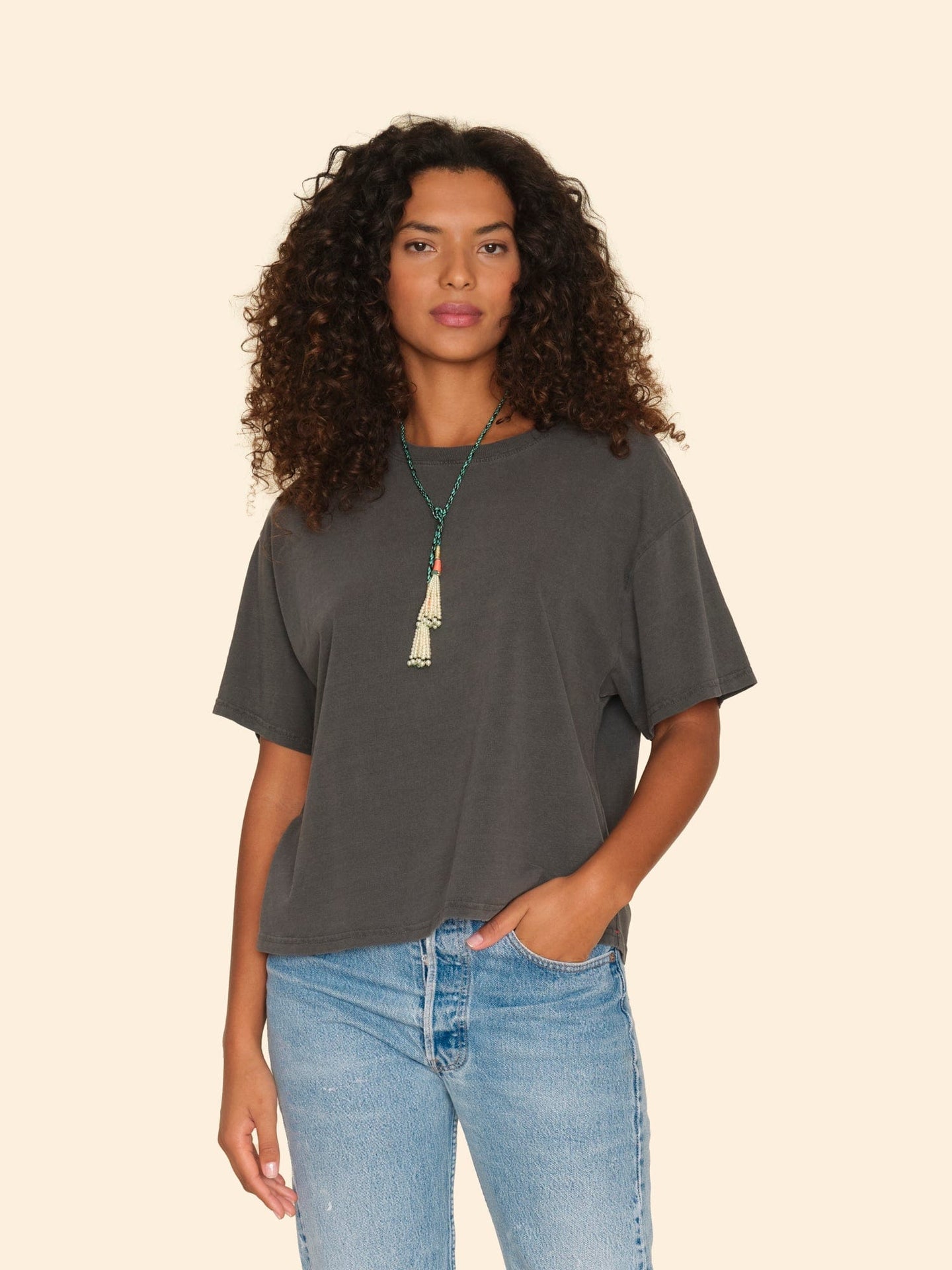 Tshirt Palmer Tee Vintage-Black