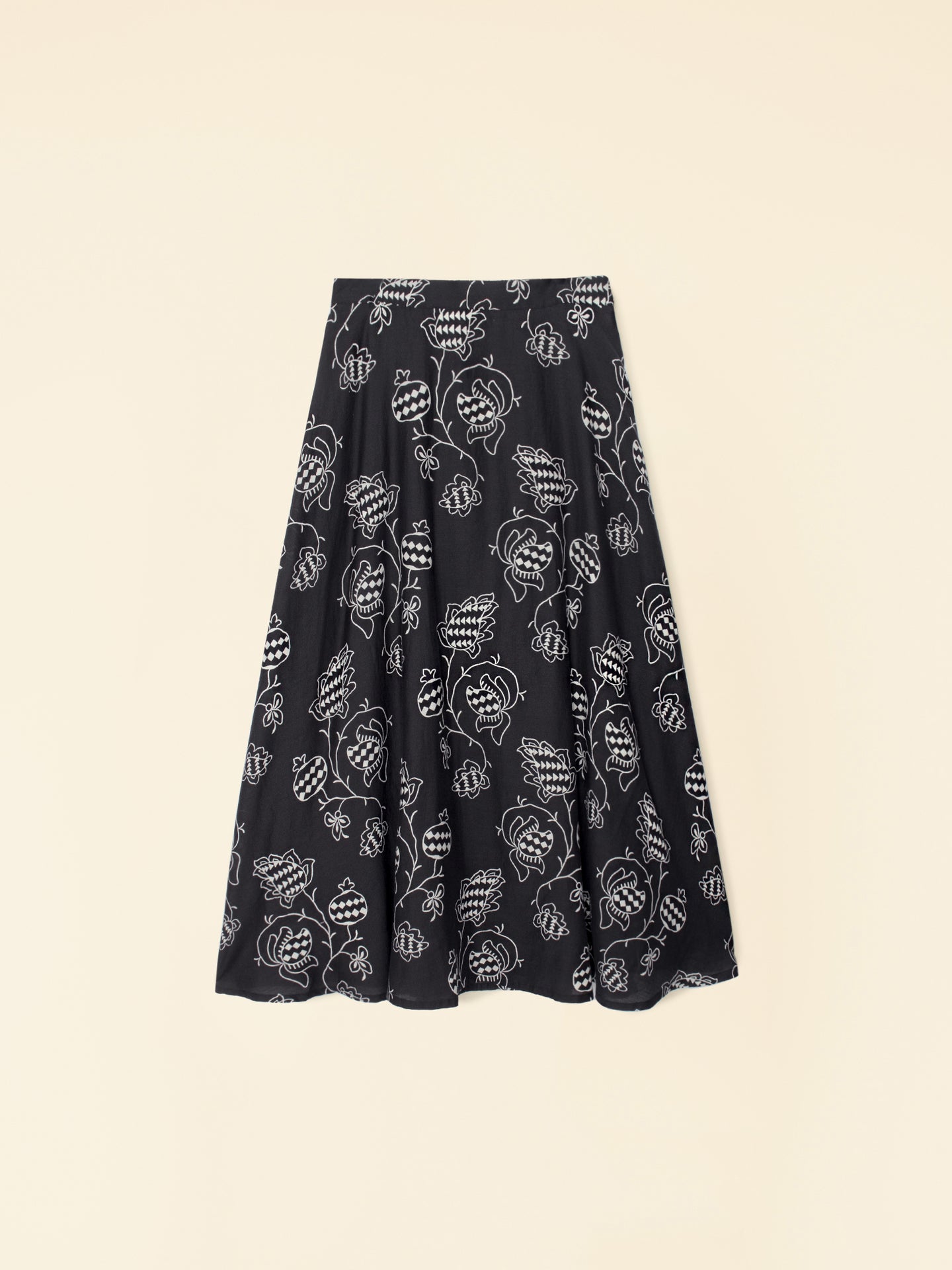 Skirt X7dlp000 Satine Skirt Black-Pom