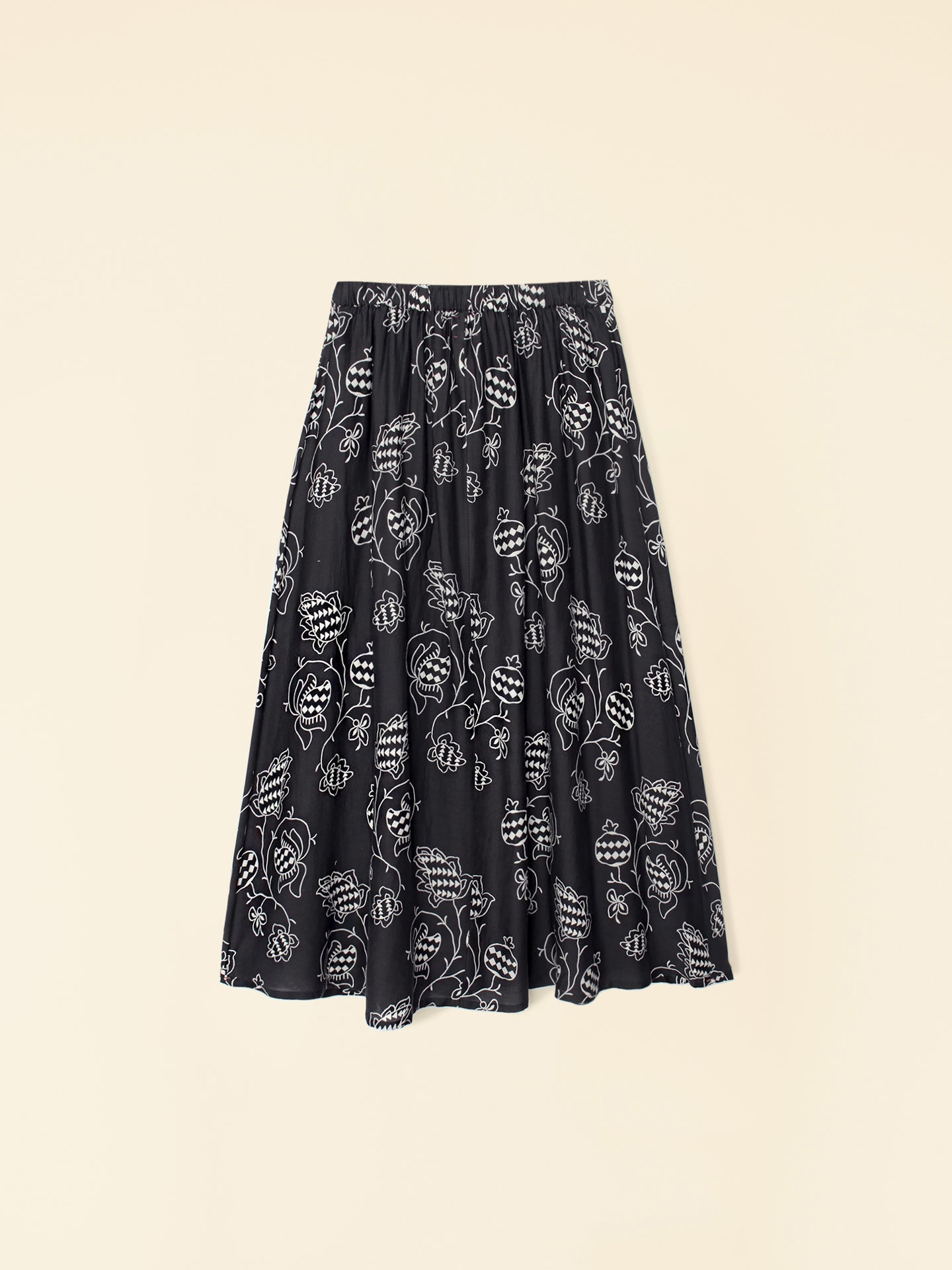 Skirt X7dlp000 Satine Skirt Black-Pom