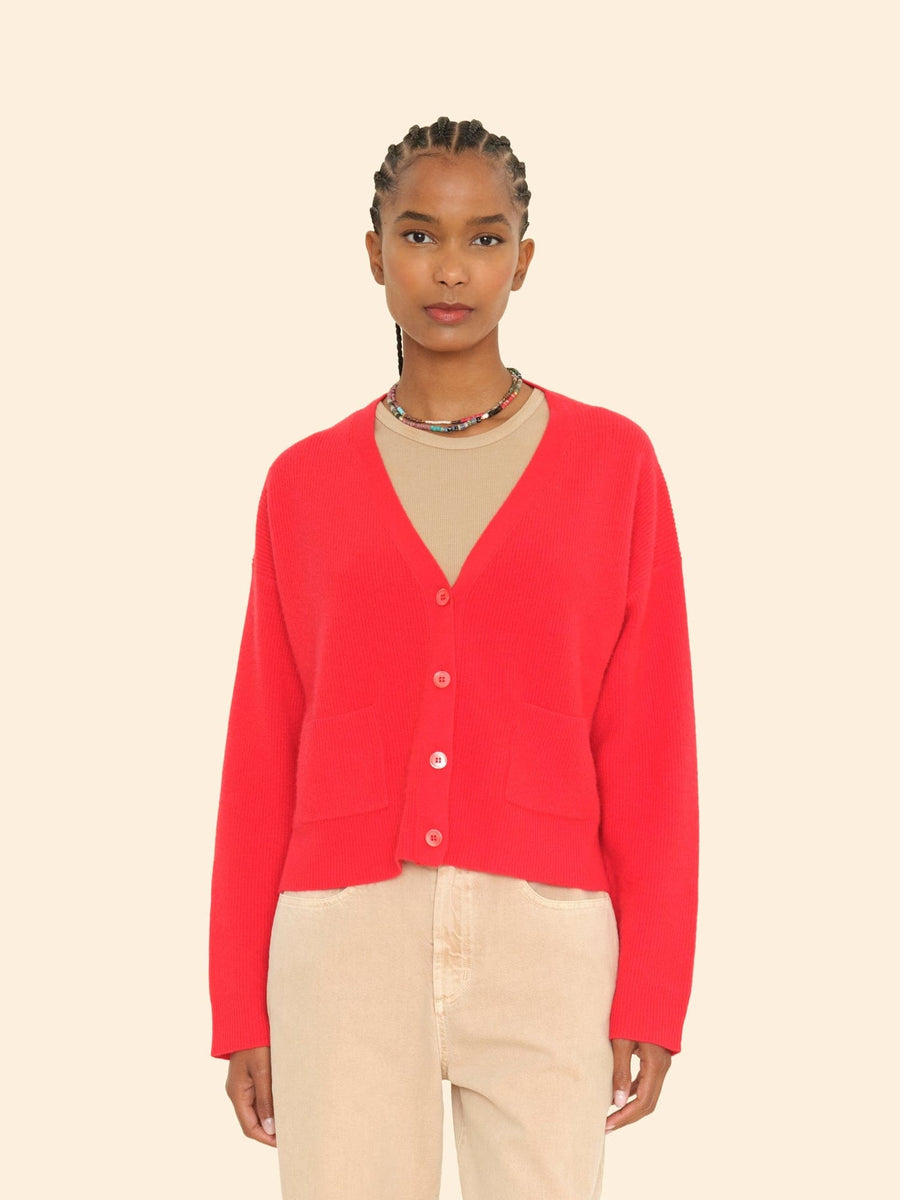 Cardigan X9mrs002 Trudie Cardigan Red-Robin