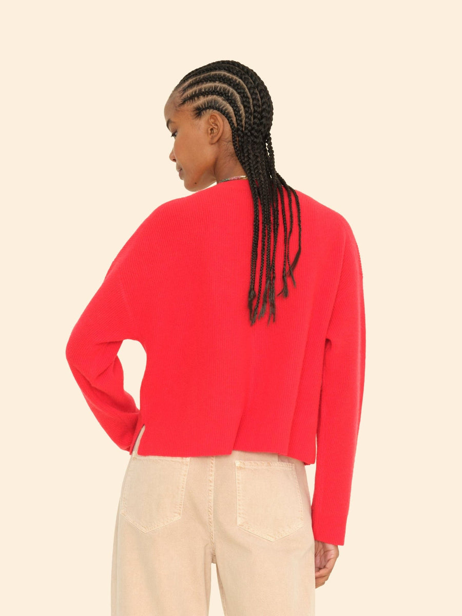 Cardigan X9mrs002 Trudie Cardigan Red-Robin