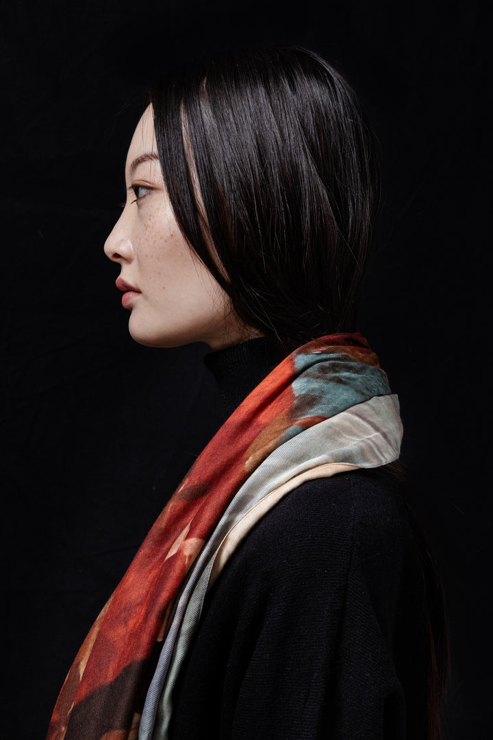 Scarf Ava Double Ava Double Face Senso-Ji