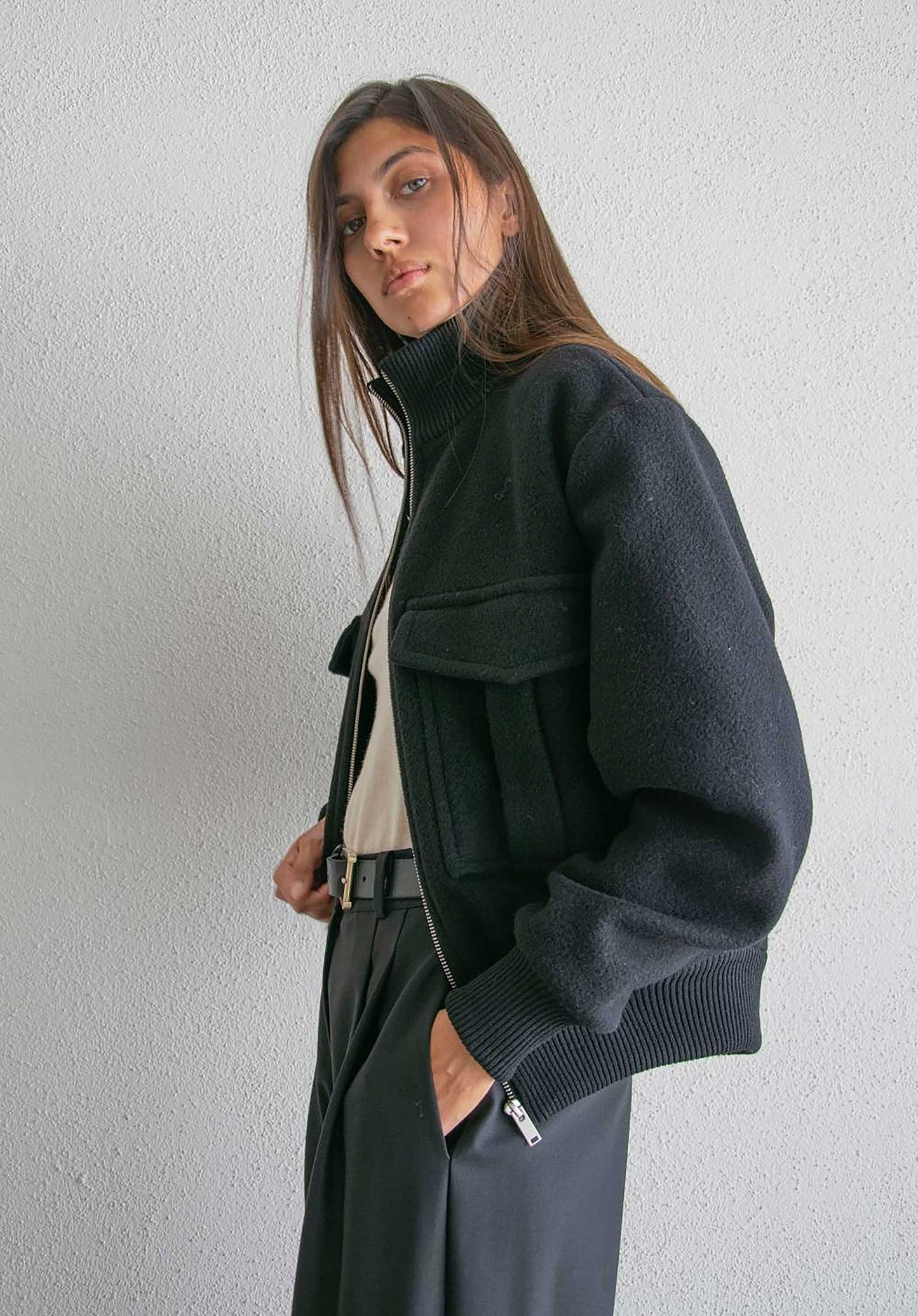 Jacket Baseball Jack Wo Black